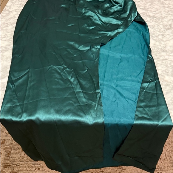 Dress Barn Strapless Teal Dress - Picture 3 of 16